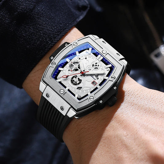 Relógio Masculino Chenxi 8251 – Skeleton Tonneau