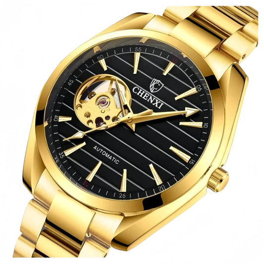 Relógio Chenxi 8806 — Fluted Open Heart Automatic