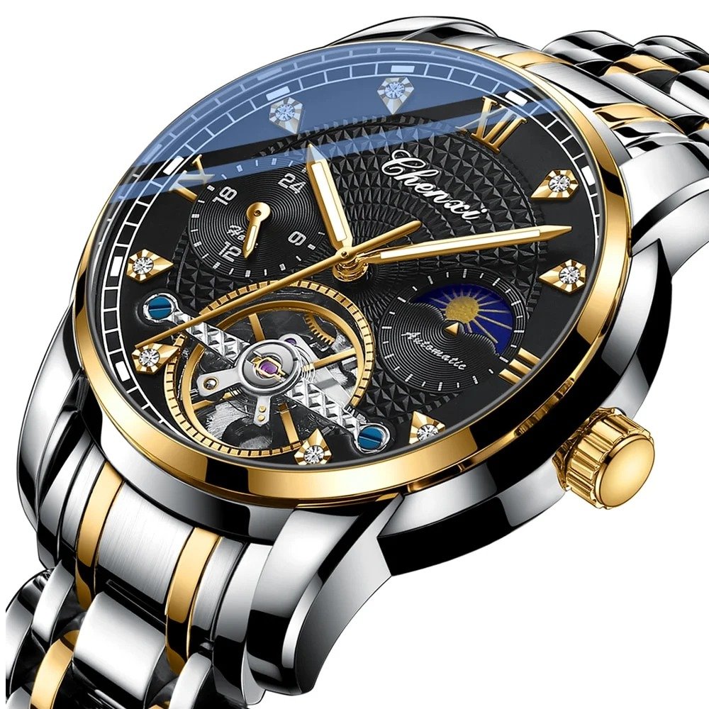 Relógio Masculino Chenxi 8870 – Skeleton Tourbillon Automatic