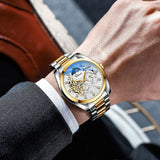 Relógio Masculino Chenxi 8811 – Celestial Skeleton Sun & Moon