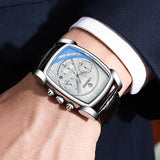 Relógio Masculino Chenxi 909 – Square Chronograph Leather