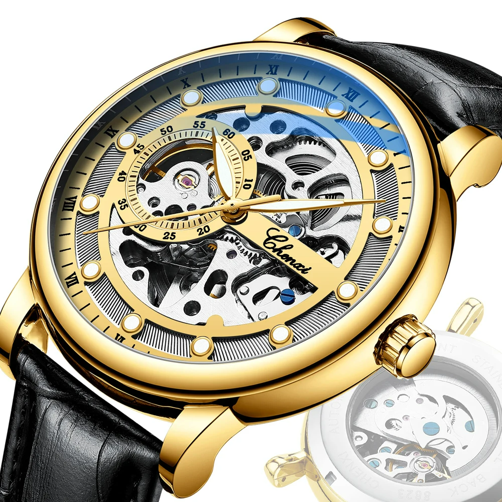 Relógio Masculino Chenxi 8843 – Skeleton Tourbillon Mechanical