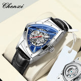 Relógio Masculino Chenxi 8853 – Triangular Skeleton Automatic