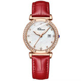 Relógio Feminino Chenxi 313 – Slim Crystal Elegance Calendar