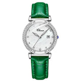 Relógio Feminino Chenxi 313 – Slim Crystal Elegance Calendar