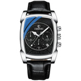 Relógio Masculino Chenxi 909 – Square Chronograph Leather