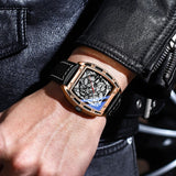 Relógio Masculino Chenxi 8265 – Skeleton Tonneau
