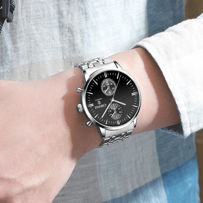 Relógio Masculino Chenxi 071 — Elegant Chrono Steel