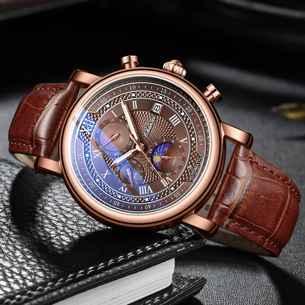 Relógio Masculino Chenxi 976 – Heritage Chrono Sun e moon