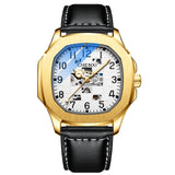 Relógio Masculino Chenxi 8813 – Nautilus Gold Open Heart