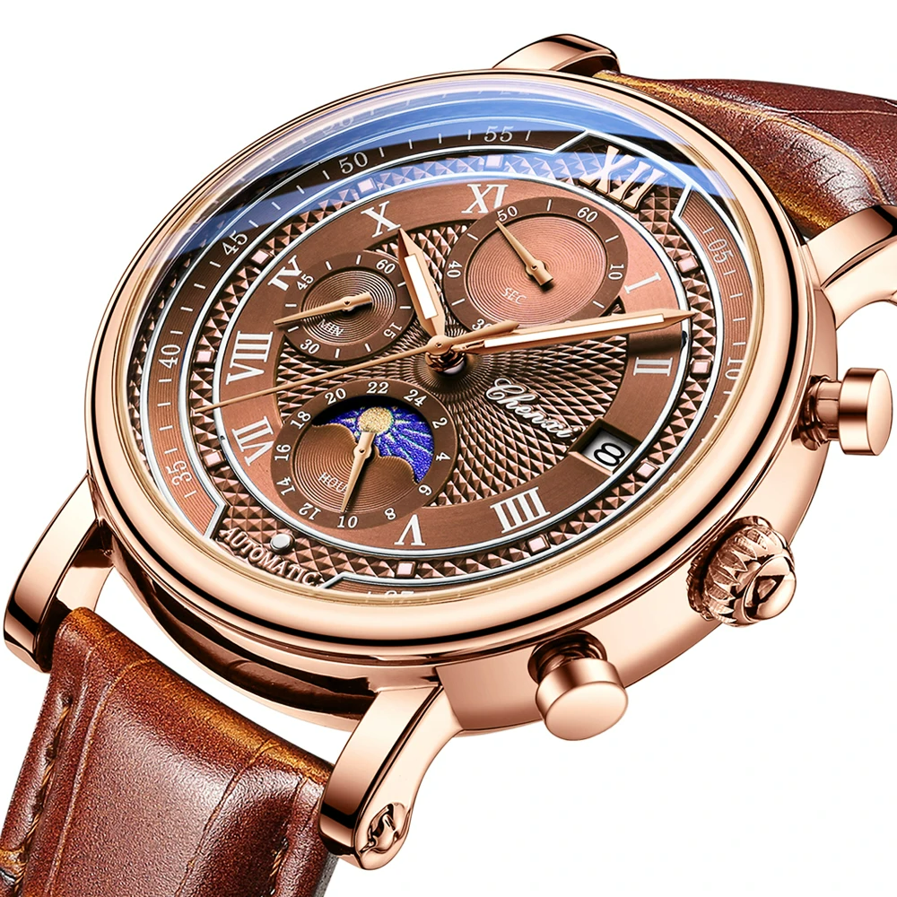 Relógio Masculino Chenxi 976 – Heritage Chrono Sun e moon