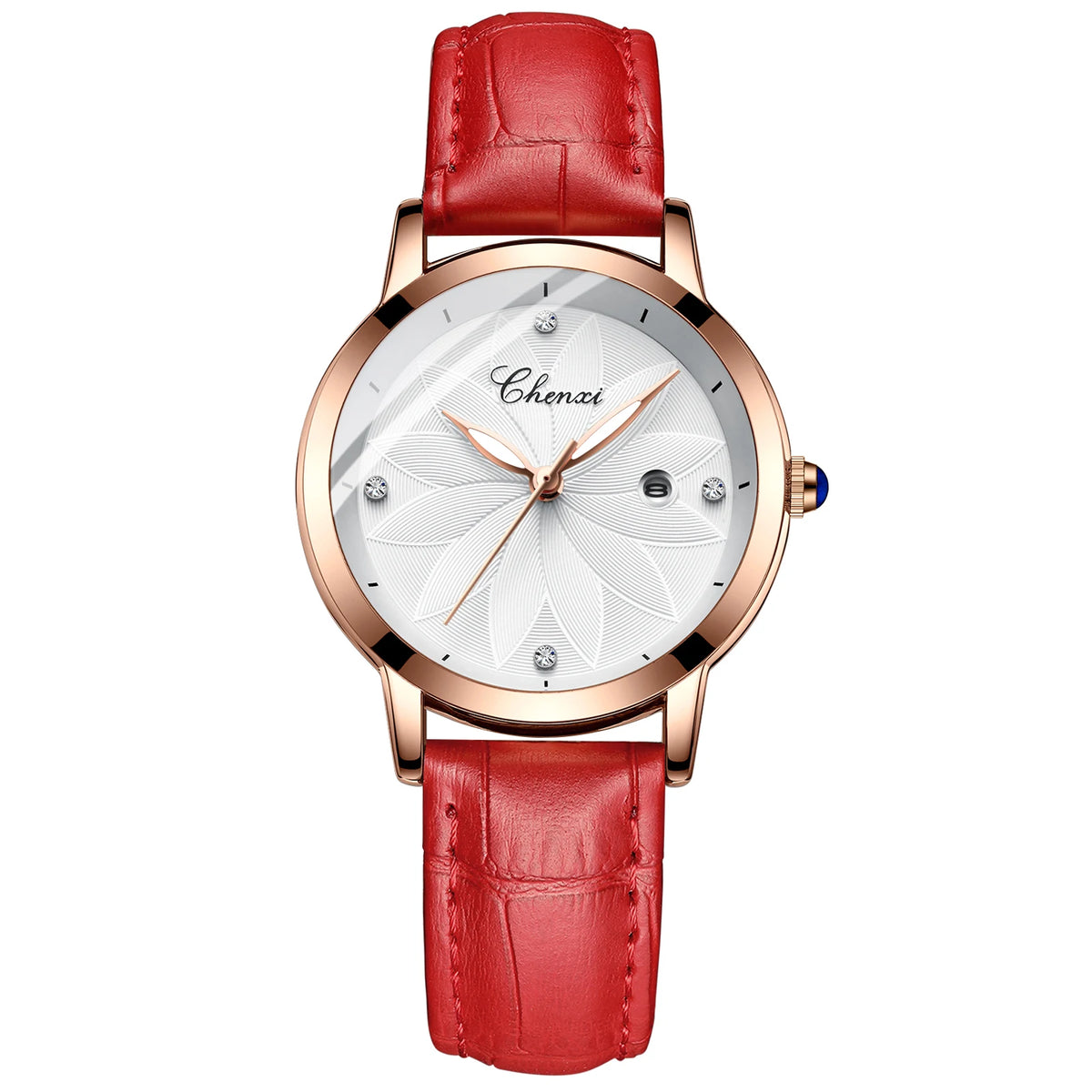 Relógio Feminino Chenxi 303 – Prism Elegance Calendar