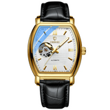 Relógio Masculino Chenxi 8815 – Tonneau Gold Automatic Open Heart