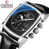 Relógio Masculino Chenxi 909 – Square Chronograph Leather