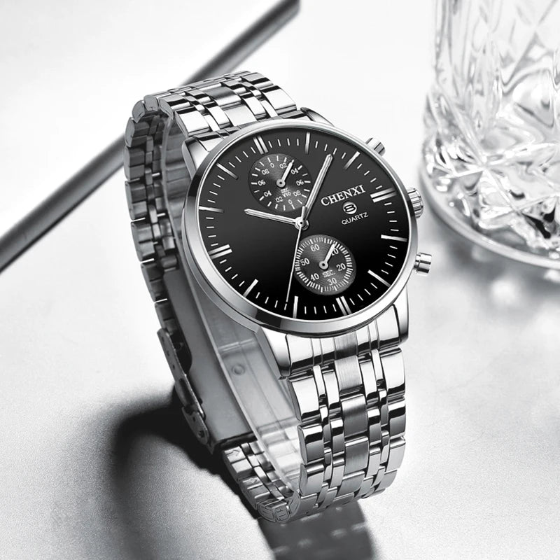 Relógio Masculino Chenxi 071 — Elegant Chrono Steel