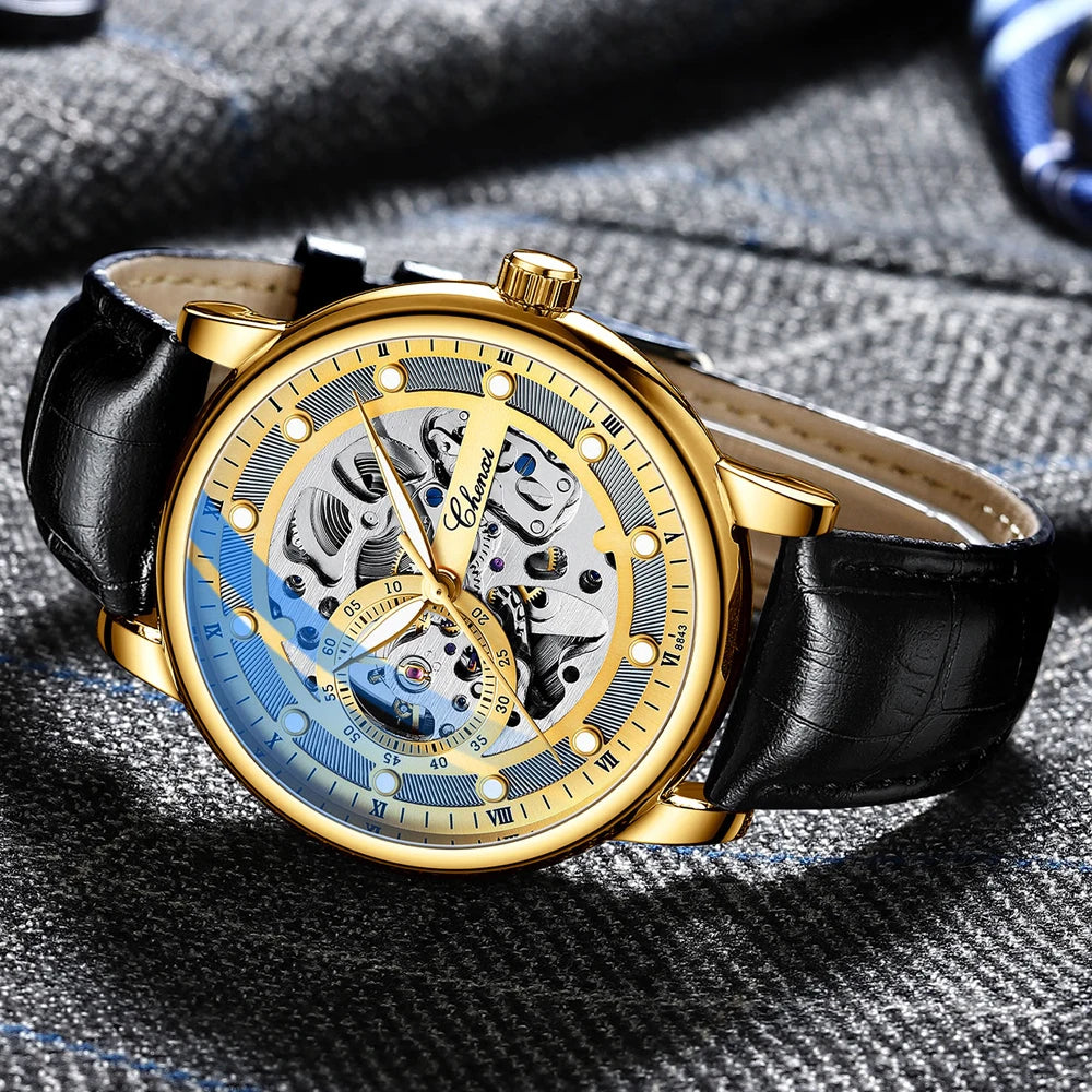 Relógio Masculino Chenxi 8843 – Skeleton Tourbillon Mechanical