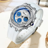 Relógio Feminino Chenxi 912 – Royal Oak Rhinestone Chrono