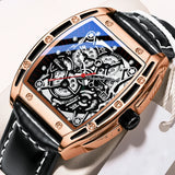 Relógio Masculino Chenxi 8265 – Skeleton Tonneau