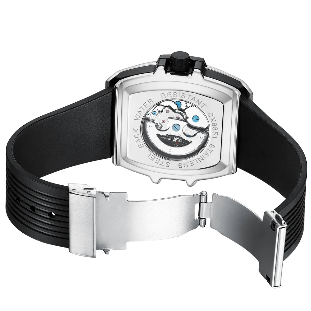 Relógio Masculino Chenxi 8851 – Tonneau Skeleton Automatic