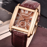 Relógio Masculino Chenxi 8216 – Tank Rose Gold Vintage