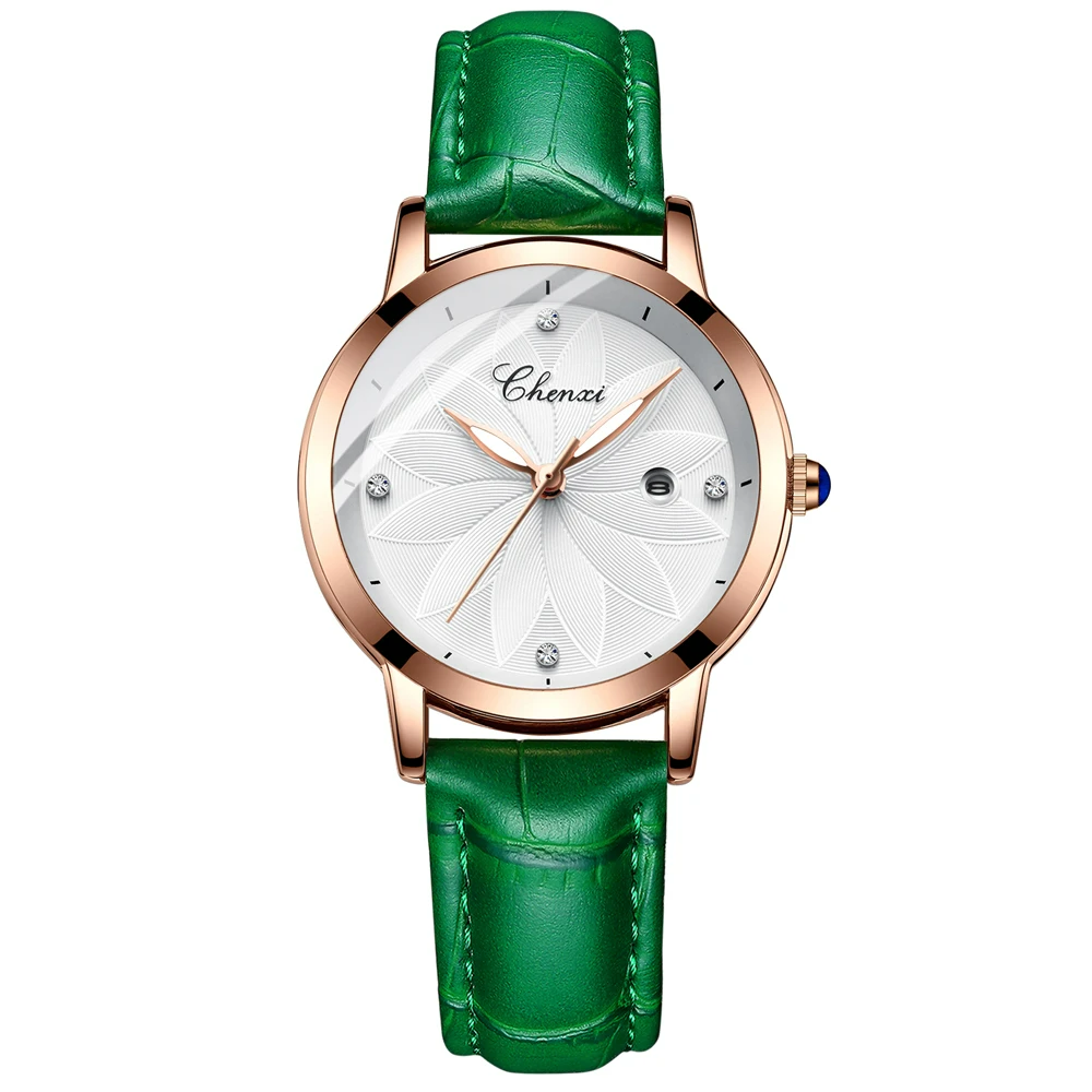 Relógio Feminino Chenxi 303 – Prism Elegance Calendar