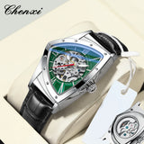 Relógio Masculino Chenxi 8853 – Triangular Skeleton Automatic