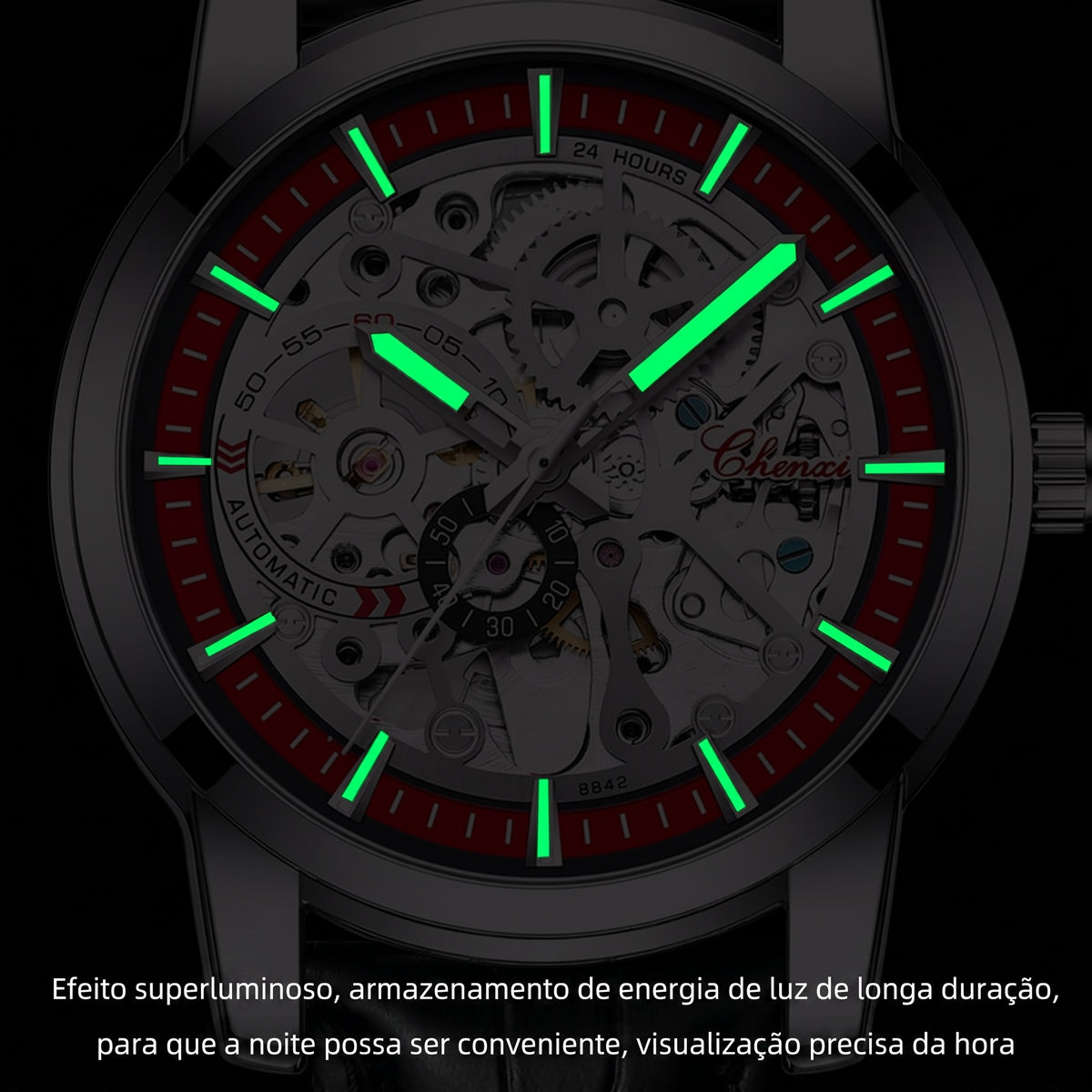 Relógio Masculino Chenxi 8842 – Skeleton Automatic Luminescent