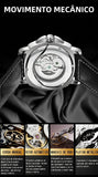 Relógios Chenxi 88542 — Skeleton Heritage Leather Automatic