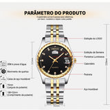 Relógio Feminino Chenxi 8204 – Day-Date Presidential Gold