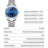 Relógio Masculino Chenxi 684 – Datejust Sunburst Edition