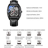 Relógio Masculino Chenxi 8265 – Skeleton Tonneau
