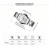 Relógio Feminino Chenxi 019 – Cosmograph Steel Luxury