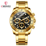 Relógio Chenxi CX-086A — Gold Chrono Pro