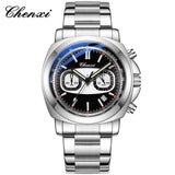 Relógios Chenxi 8871 — Apex Dual Chrono Steel