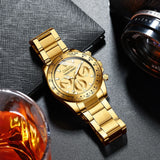 Relógio Chenxi CX-086A — Gold Chrono Pro