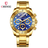 Relógio Chenxi CX-086A — Gold Chrono Pro