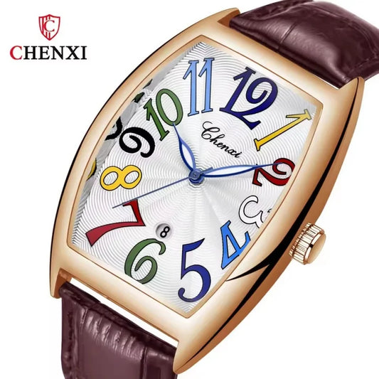 Relógio Chenxi 8217 — Vanguard Curve Leather