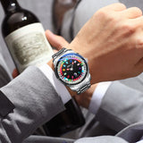 Relógio Masculino Chenxi 6362 – Casino Roulette Rainbow