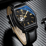 Relógio Masculino Chenxi 8815 – Tonneau Gold Automatic Open Heart