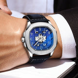 Relógio Masculino Chenxi 8813 – Nautilus Gold Open Heart