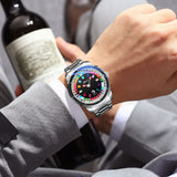 Relógio Masculino Chenxi 6362 – Casino Roulette Rainbow
