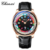 Relógio Masculino Chenxi 6362 – Casino Roulette Rainbow