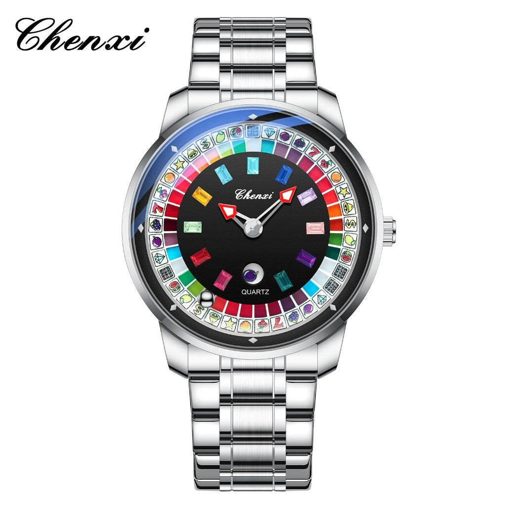 Relógio Chenxi 6362 – Casino Roulette Rainbow