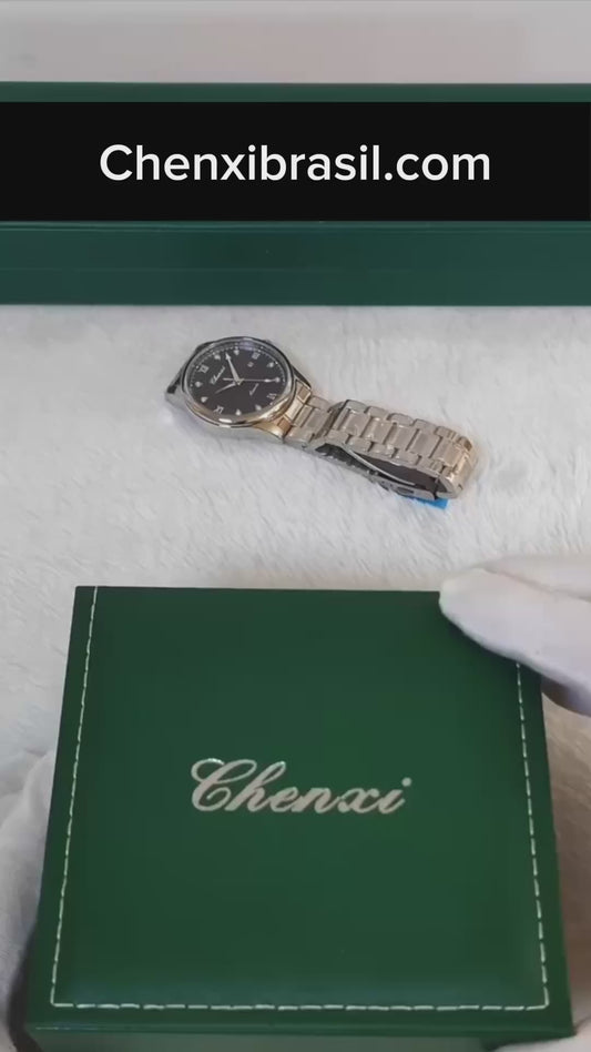 Relógio Masculino Chenxi 012 – Radiant Sunburst Quartz