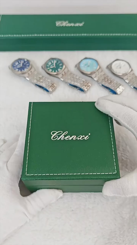 Relógio Chenxi 8280 — Fluted Horizon Classic