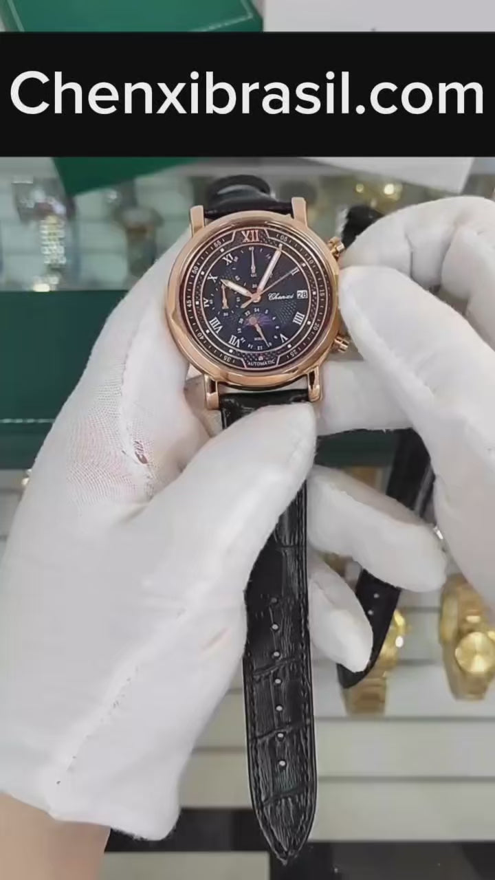 Relógio Masculino Chenxi 976 – Heritage Chrono Sun e moon