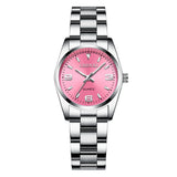 Relógio Feminino Chenxi 021 – Oyster Steel Pastel Edition